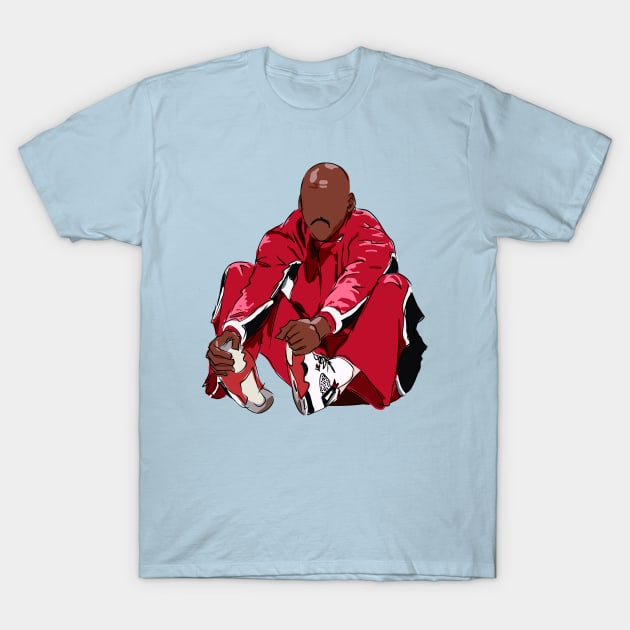 Michael Jordan Warmups Sketch T-Shirt by rattraptees